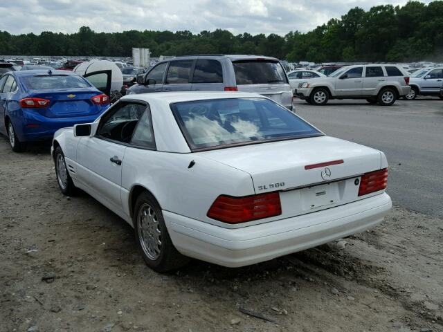 WDBFA67F3TF140287 - 1996 MERCEDES-BENZ SL 500 WHITE photo 3