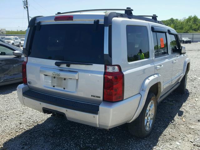 1J8HH68217C655273 - 2007 JEEP COMMANDER SILVER photo 4