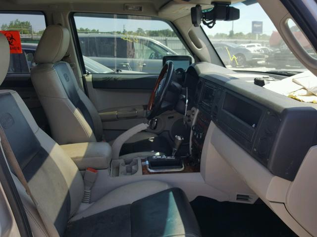 1J8HH68217C655273 - 2007 JEEP COMMANDER SILVER photo 5