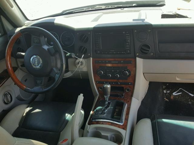 1J8HH68217C655273 - 2007 JEEP COMMANDER SILVER photo 9