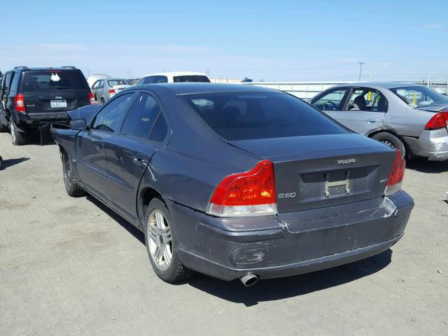 YV1RS592962525682 - 2006 VOLVO S60 2.5T GRAY photo 3