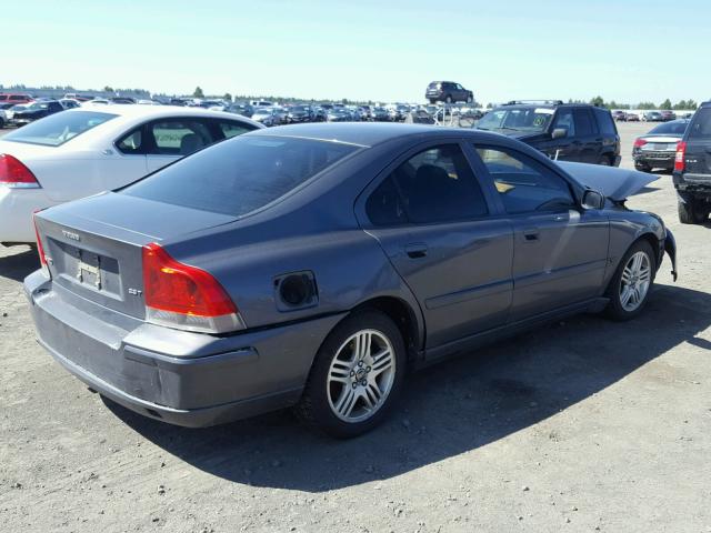 YV1RS592962525682 - 2006 VOLVO S60 2.5T GRAY photo 4