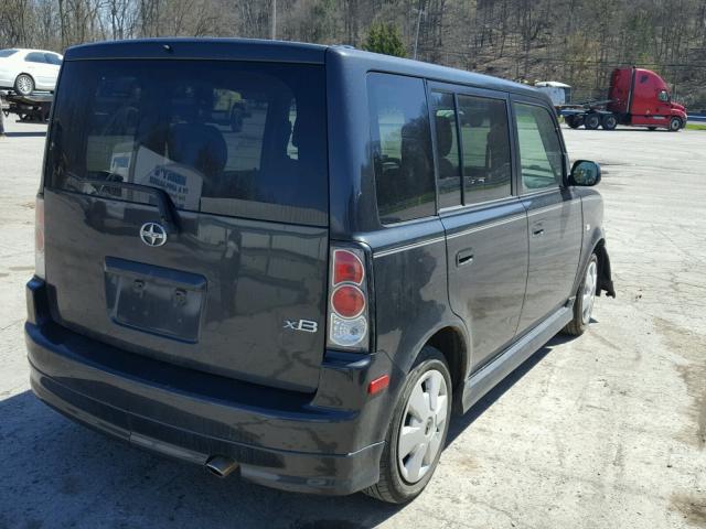 JTLKT324664084705 - 2006 TOYOTA SCION XB BLACK photo 4