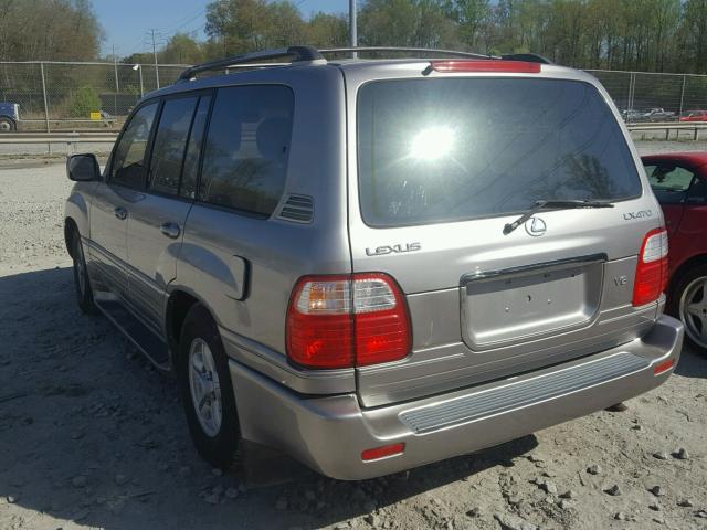 JT6HT00W2X0059826 - 1999 LEXUS LX 470 GRAY photo 3