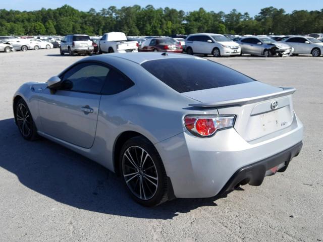 JF1ZNAA12D2732457 - 2013 TOYOTA SCION FR-S SILVER photo 3