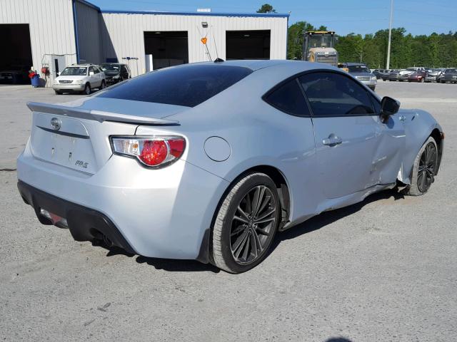 JF1ZNAA12D2732457 - 2013 TOYOTA SCION FR-S SILVER photo 4