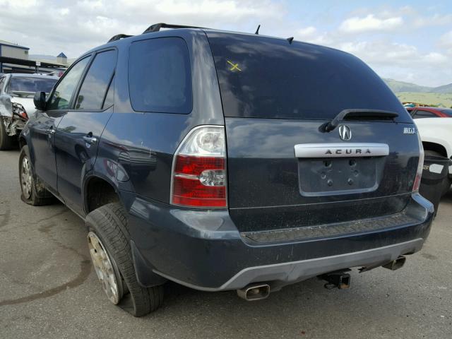 2HNYD18806H546903 - 2006 ACURA MDX TOURIN CHARCOAL photo 3