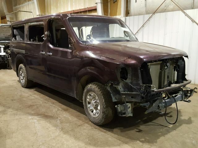 5BZAF0AA4DN201435 - 2013 NISSAN NV 3500 PURPLE photo 1