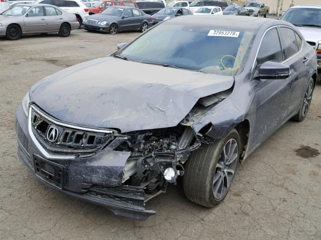 19UUB2F59HA000483 - 2017 ACURA TLX TECH GRAY photo 2