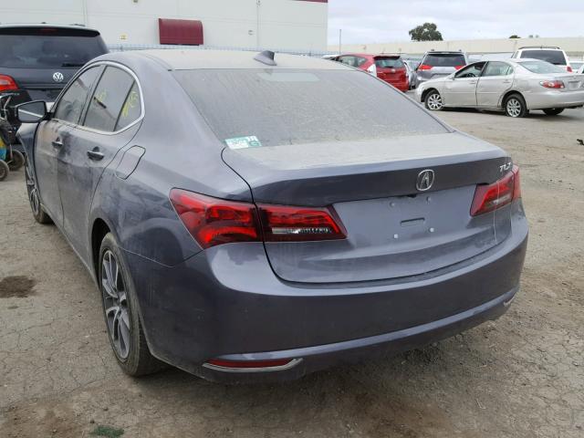 19UUB2F59HA000483 - 2017 ACURA TLX TECH GRAY photo 3
