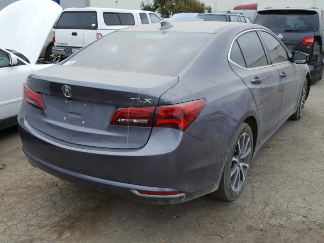 19UUB2F59HA000483 - 2017 ACURA TLX TECH GRAY photo 4