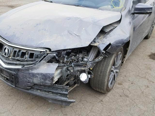 19UUB2F59HA000483 - 2017 ACURA TLX TECH GRAY photo 9