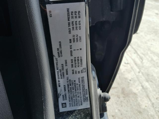 1GCDSCD92A8129916 - 2010 CHEVROLET COLORADO L BLACK photo 10