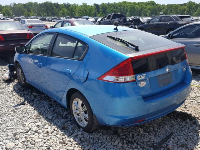 JHMZE2H79AS038756 - 2010 HONDA INSIGHT EX TURQUOISE photo 3