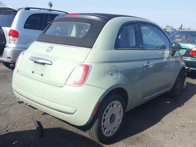 3C3CFFDRXCT120827 - 2012 FIAT 500 POP GREEN photo 4