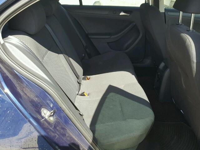 3VW2K7AJXEM375284 - 2014 VOLKSWAGEN JETTA BASE Կապույտ լուսանկար 6