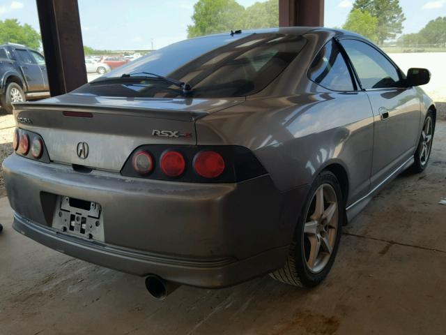 JH4DC53005S003914 - 2005 ACURA RSX TYPE-S GRAY photo 4