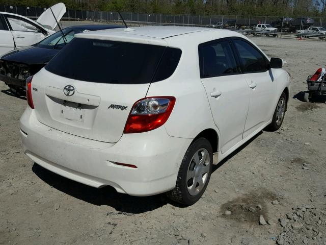 2T1KU4EE8AC291864 - 2010 TOYOTA COROLLA MA WHITE photo 4