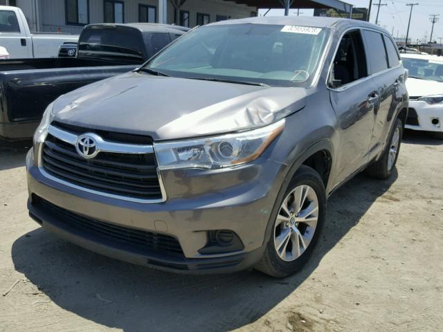 5TDZKRFH2FS112940 - 2015 TOYOTA HIGHLANDER GRAY photo 2