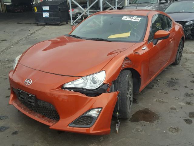 JF1ZNAA18D2710947 - 2013 TOYOTA SCION FR-S ORANGE photo 2