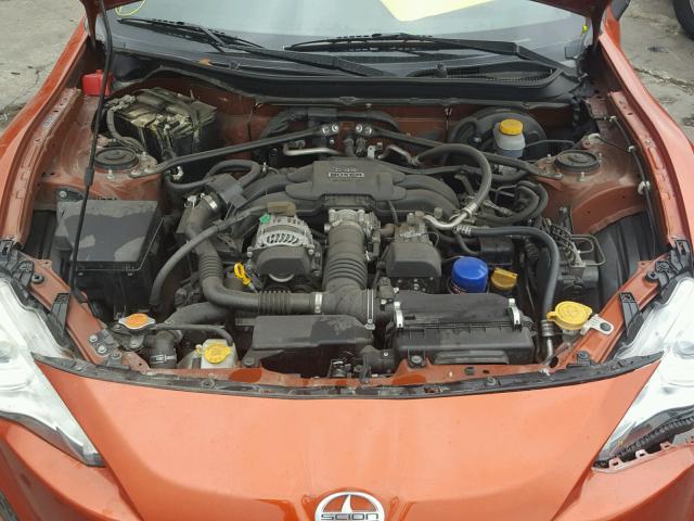 JF1ZNAA18D2710947 - 2013 TOYOTA SCION FR-S ORANGE photo 7