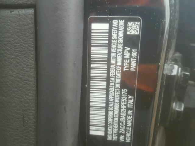 ZACCJBAB2HPE53175 - 2017 JEEP RENEGADE S 黑色 照片 10