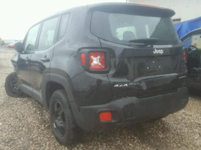 ZACCJBAB2HPE53175 - 2017 JEEP RENEGADE S BLACK photo 3