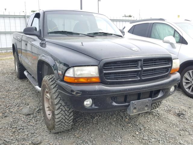 1B7GG22X2XS144860 - 1999 DODGE DAKOTA BLACK photo 1