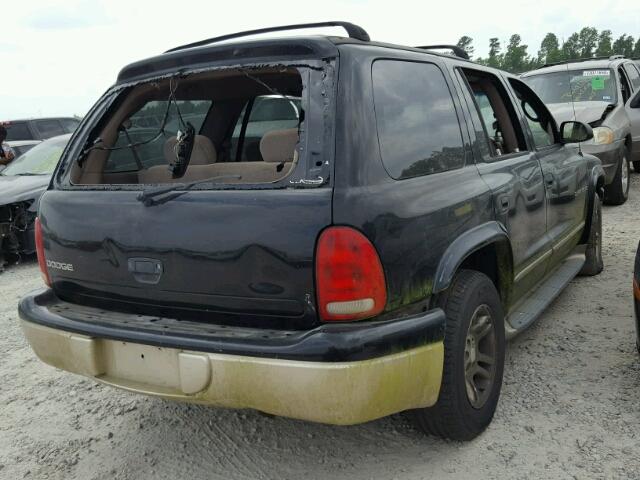 1B4HR28N31F598309 - 2001 DODGE DURANGO BLACK photo 4