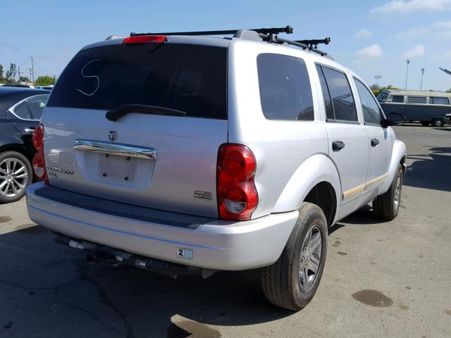 1D4HD48DX4F125454 - 2004 DODGE DURANGO SL SILVER photo 4