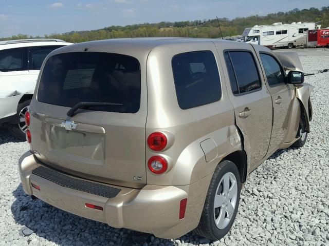 3GNDA13D18S631340 - 2008 CHEVROLET HHR LS GOLD photo 4
