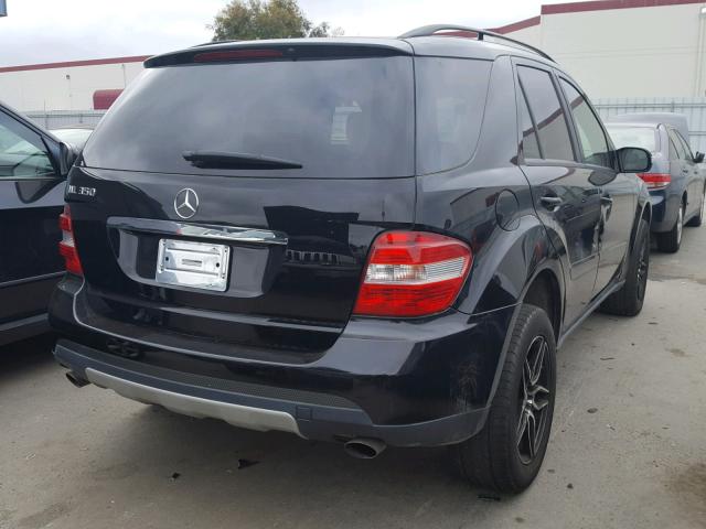 4JGBB86E96A129163 - 2006 MERCEDES-BENZ ML 350 BLACK photo 4