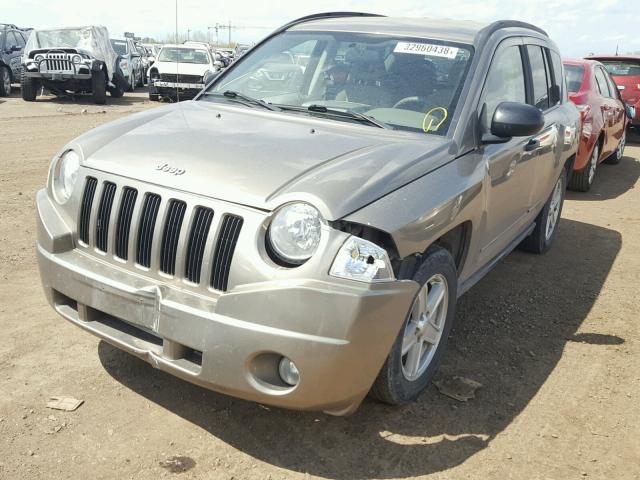 1J8FF47W48D577489 - 2008 JEEP COMPASS SP GOLD photo 2