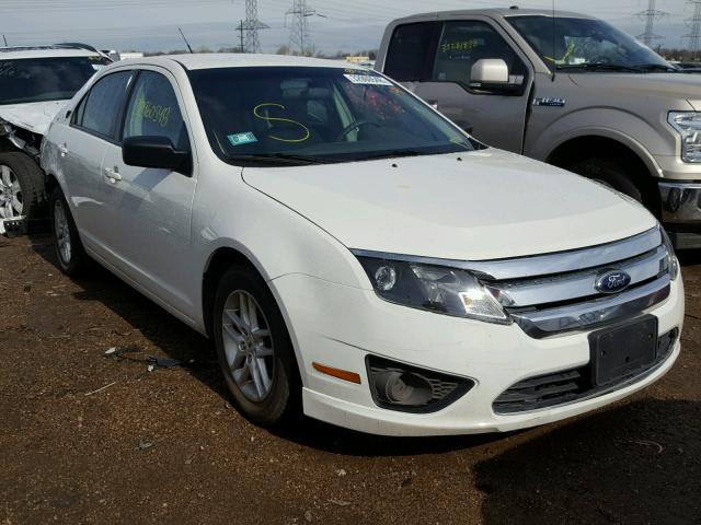 3FAHP0GA0CR276332 - 2012 FORD FUSION S WHITE photo 1