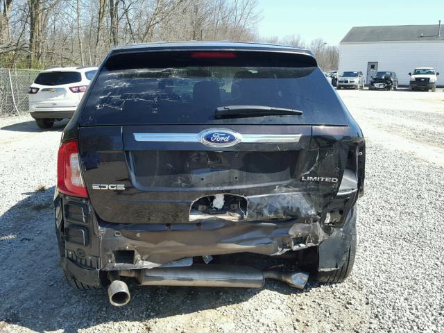 2FMDK3KC5DBB65675 - 2013 FORD EDGE LIMIT BLACK photo 9