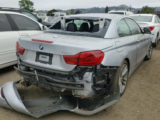 WBA4Z1C52JEA31243 - 2018 BMW 430I SILVER photo 4