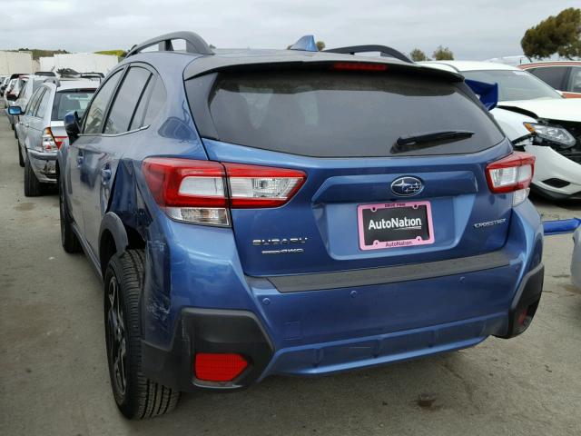 JF2GTAMC2J8261196 - 2018 SUBARU CROSSTREK BLUE photo 3