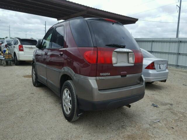 3G5DA03E64S559080 - 2004 BUICK RENDEZVOUS MAROON photo 3