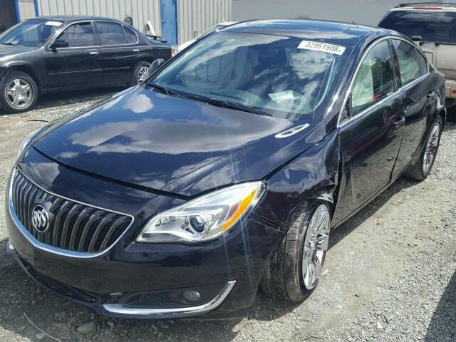 2G4GR5GXXE9325364 - 2014 BUICK REGAL PREM BLACK photo 2