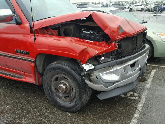 3B7KC23C8TM160744 - 1996 DODGE RAM 2500 RED photo 9