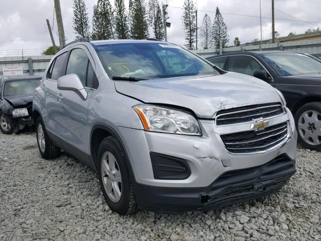 3GNCJLSB2GL185621 - 2016 CHEVROLET TRAX 1LT SILVER photo 1