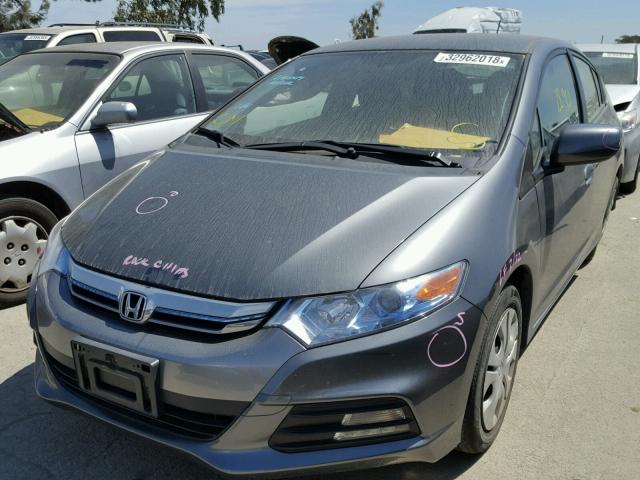 JHMZE2H58DS004732 - 2013 HONDA INSIGHT LX GRAY photo 2