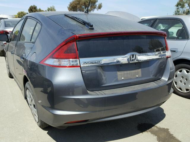 JHMZE2H58DS004732 - 2013 HONDA INSIGHT LX GRAY photo 3