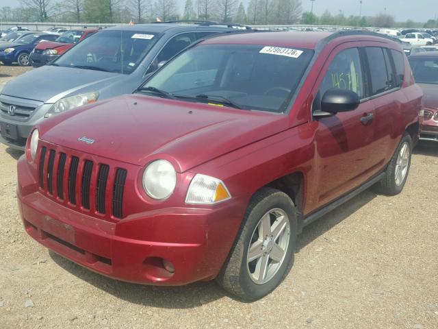 1J8FF47W97D241318 - 2007 JEEP COMPASS RED photo 2