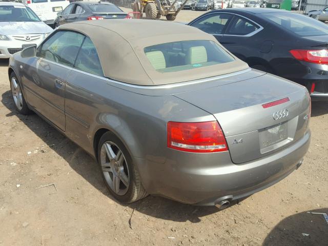 WAUDF48H08K006900 - 2008 AUDI A4 2.0T CA BEIGE photo 3