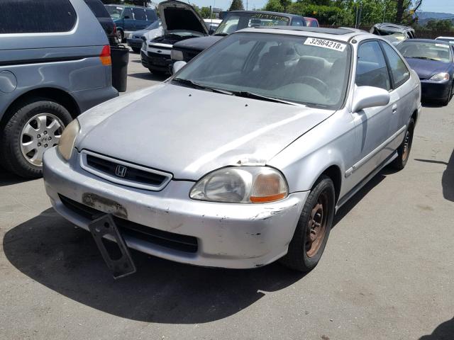 1HGEJ8246TL050049 - 1996 HONDA CIVIC EX SILVER photo 2