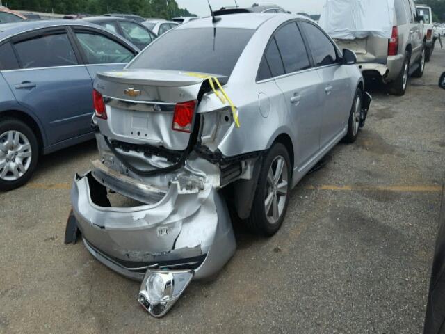 1G1PE5SB2E7480691 - 2014 CHEVROLET CRUZE LT SILVER photo 4