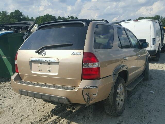 2HNYD186X1H508635 - 2001 ACURA MDX TOURIN GOLD photo 4