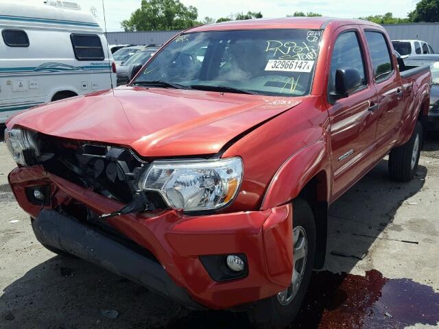 3TMMU4FN6DM059590 - 2013 TOYOTA TACOMA RED photo 2