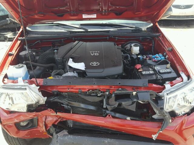 3TMMU4FN6DM059590 - 2013 TOYOTA TACOMA RED photo 7